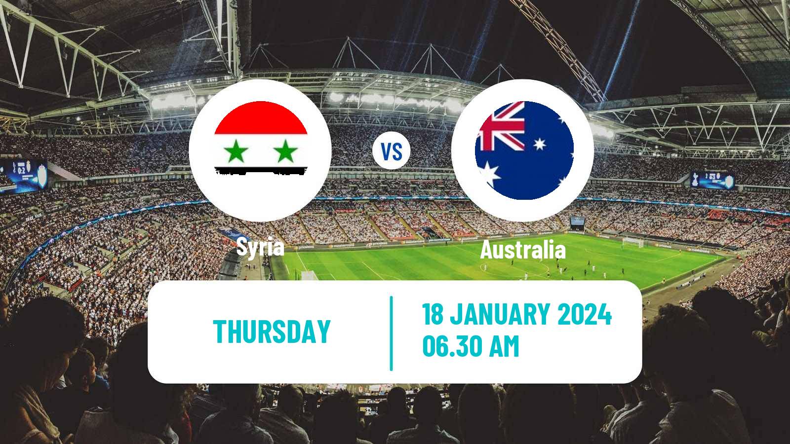 Soccer Asian Cup Syria - Australia