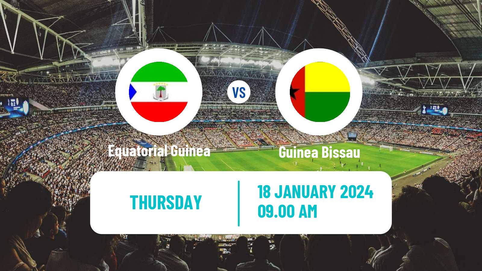 Soccer Africa Cup of Nations Equatorial Guinea - Guinea Bissau