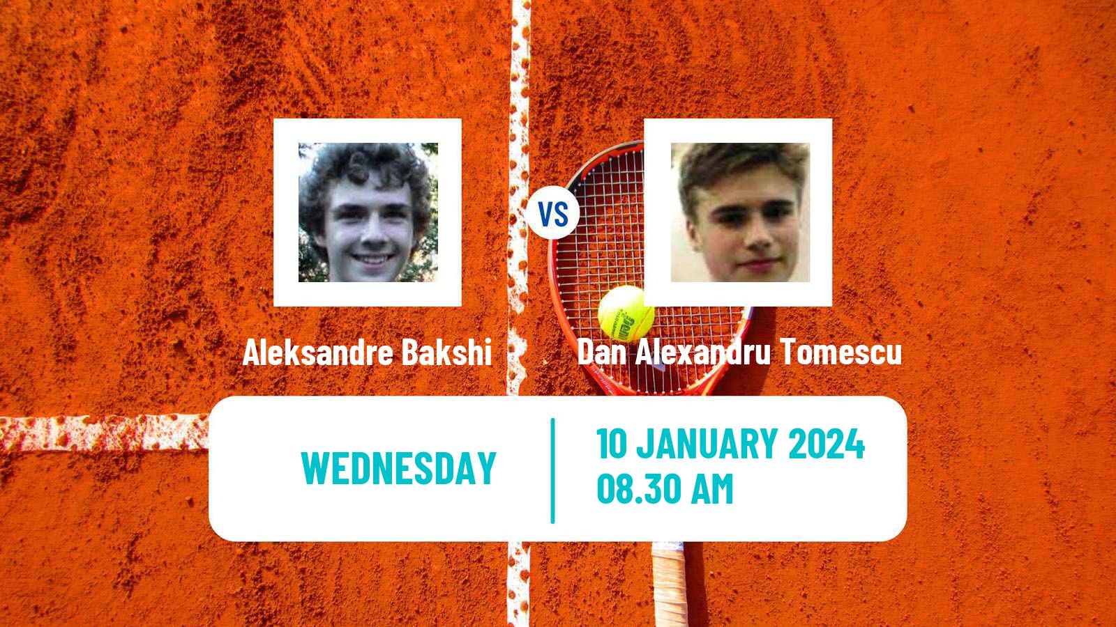 Tennis ITF M15 Doha Men Aleksandre Bakshi - Dan Alexandru Tomescu