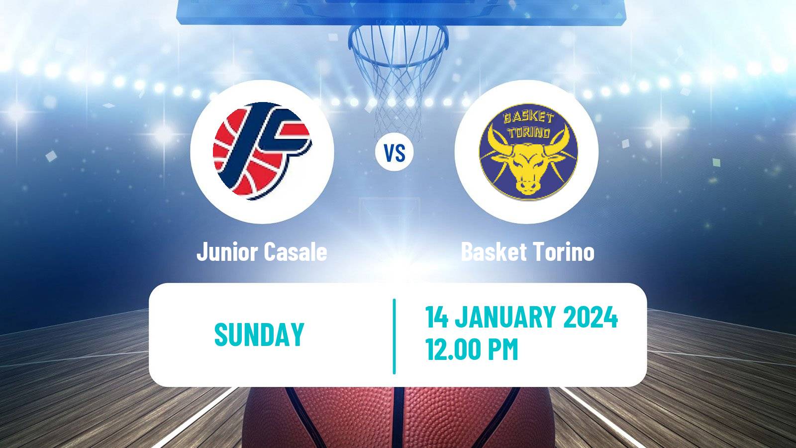 Basketball Italian Serie A2 Basketball Junior Casale - Basket Torino