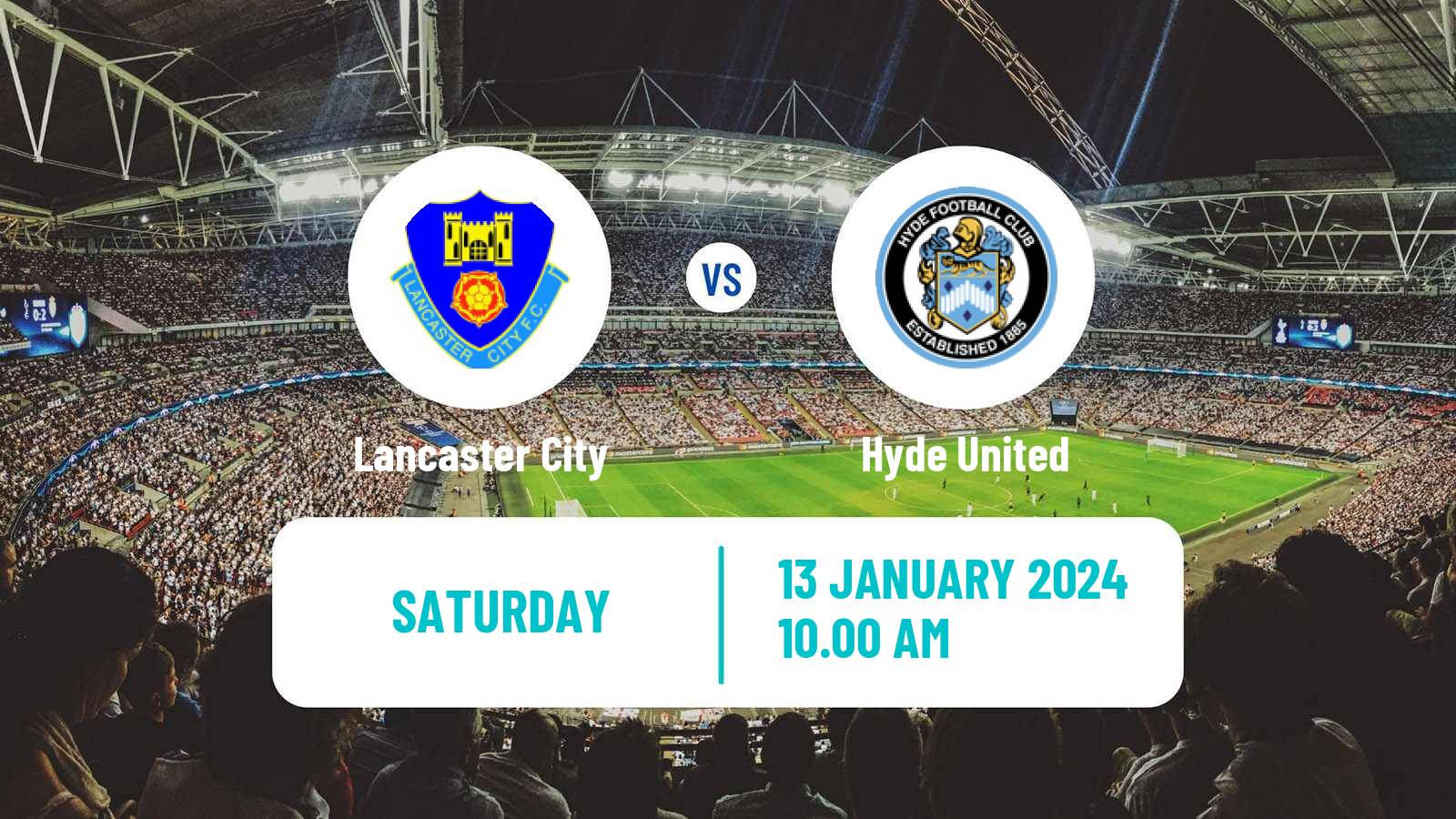 Soccer English NPL Premier Division Lancaster City - Hyde United
