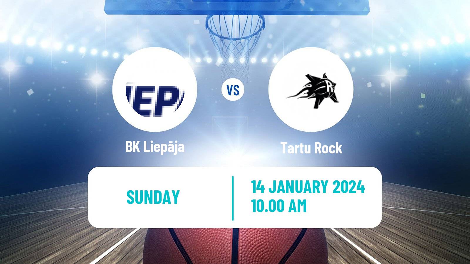 Basketball Estonian–Latvian Basketball League Liepāja - Tartu Rock