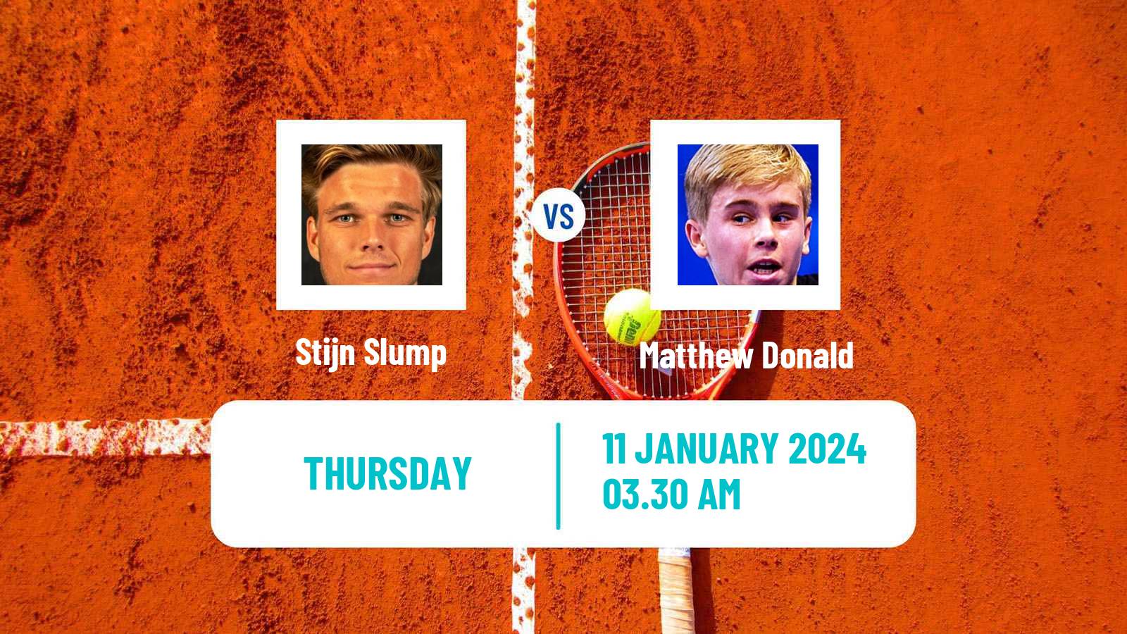 Tennis ITF M15 Monastir 2 Men Stijn Slump - Matthew Donald