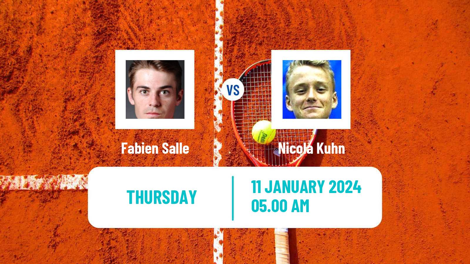 Tennis ITF M15 Monastir 2 Men Fabien Salle - Nicola Kuhn