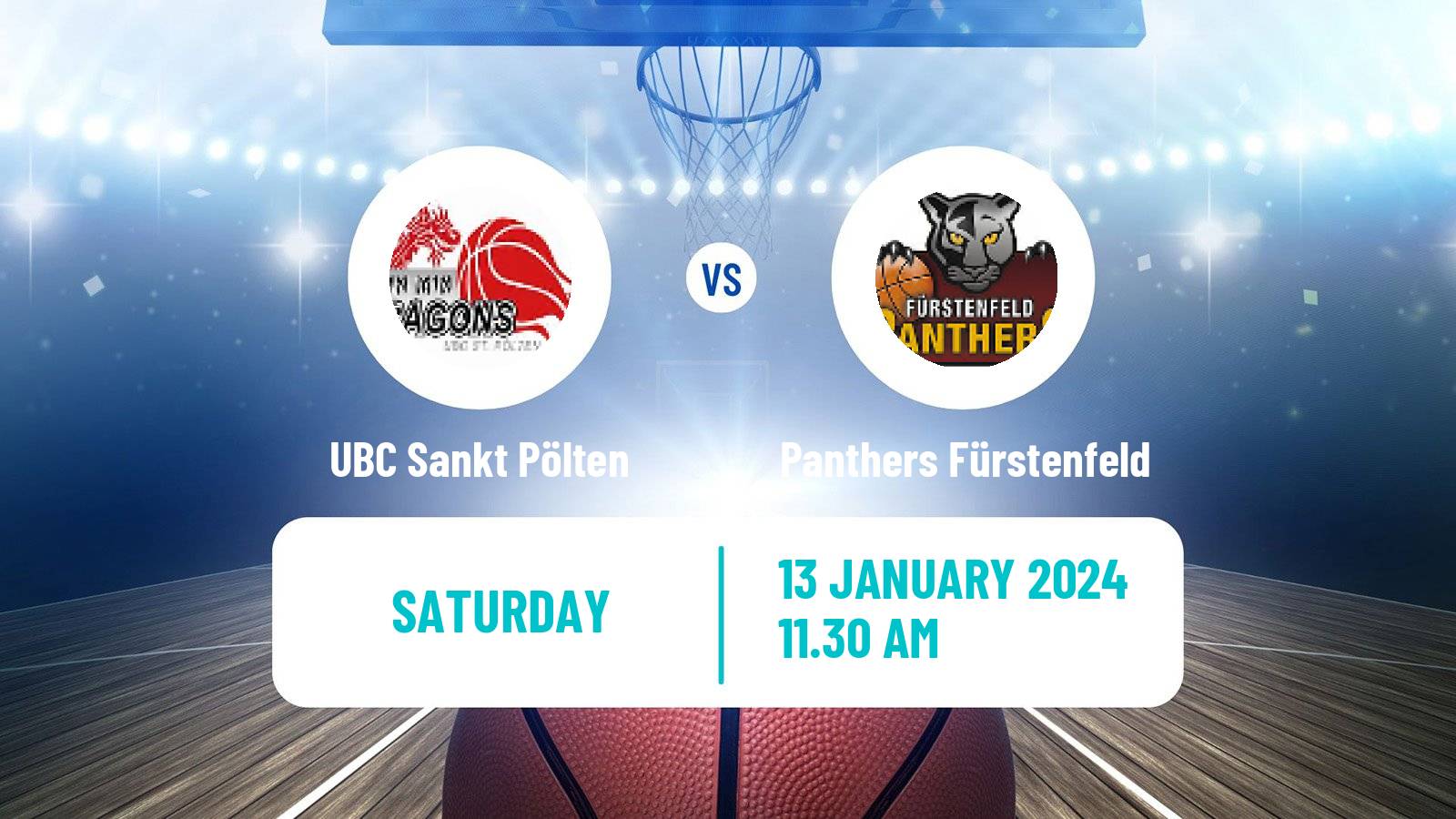Basketball Austrian Superliga Basketball UBC Sankt Pölten - Panthers Fürstenfeld