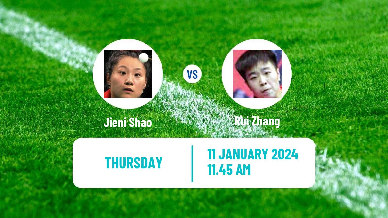Table tennis Wtt Star Contender Doha Women Jieni Shao - Rui Zhang