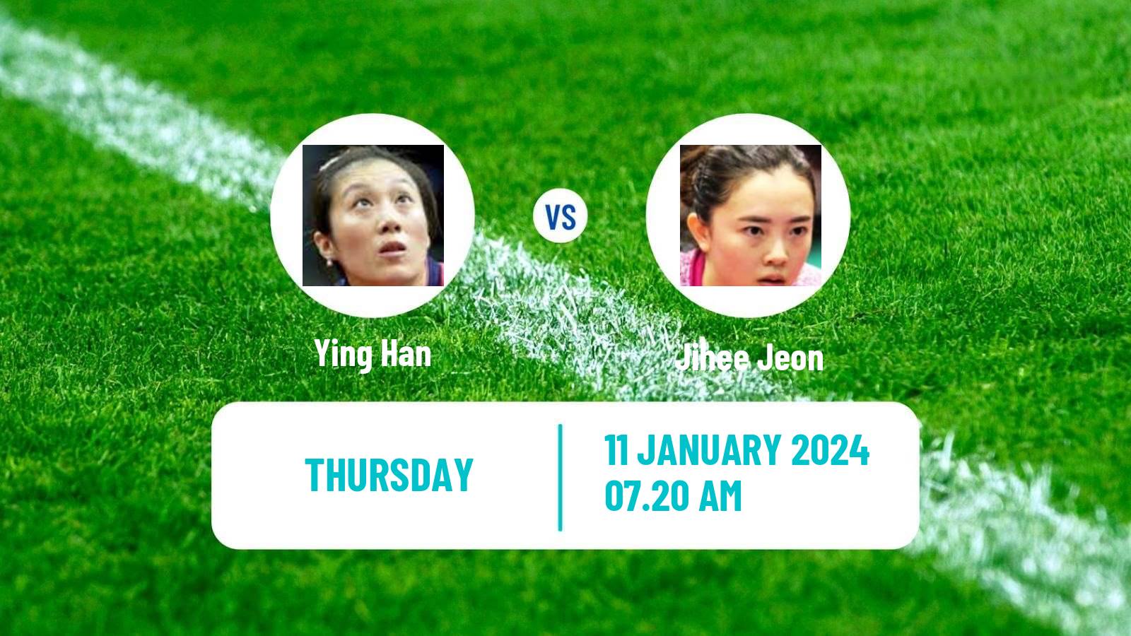 Table tennis Wtt Star Contender Doha Women Ying Han - Jihee Jeon