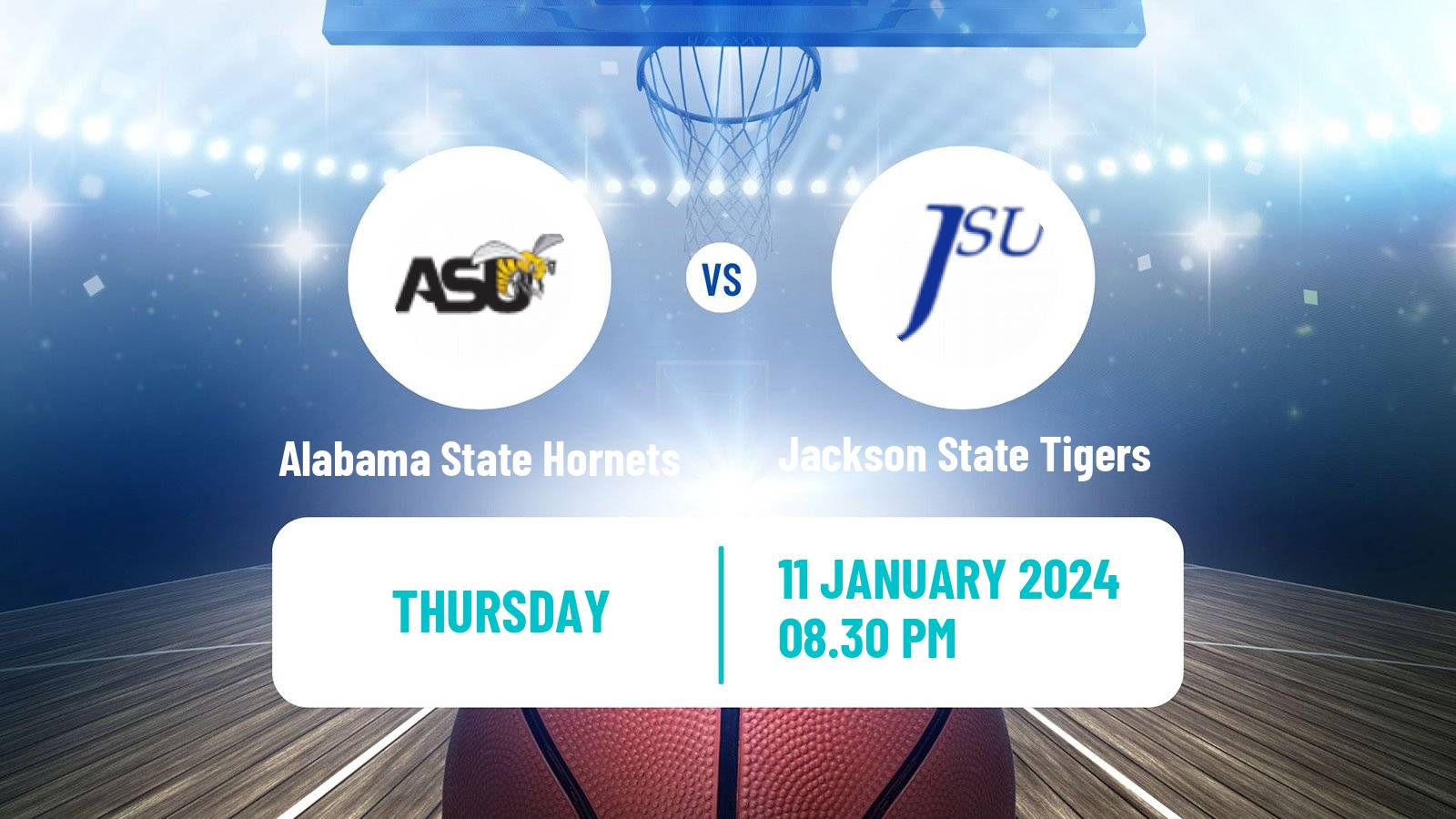 Basketball NCAA College Basketball Alabama State Hornets - Jackson State Tigers