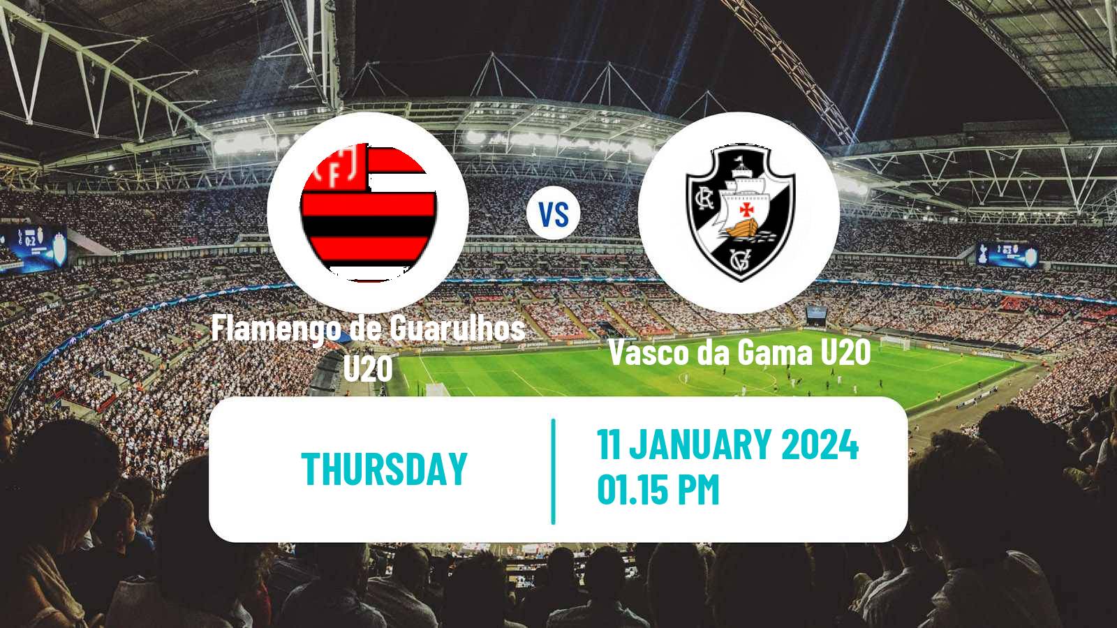 Soccer Brazilian Copa Sao Paulo de juniores Flamengo de Guarulhos U20 - Vasco da Gama U20