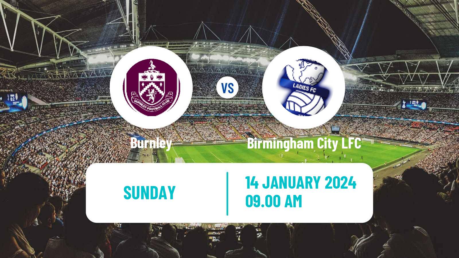 Soccer English FA Cup Women Burnley - Birmingham City LFC