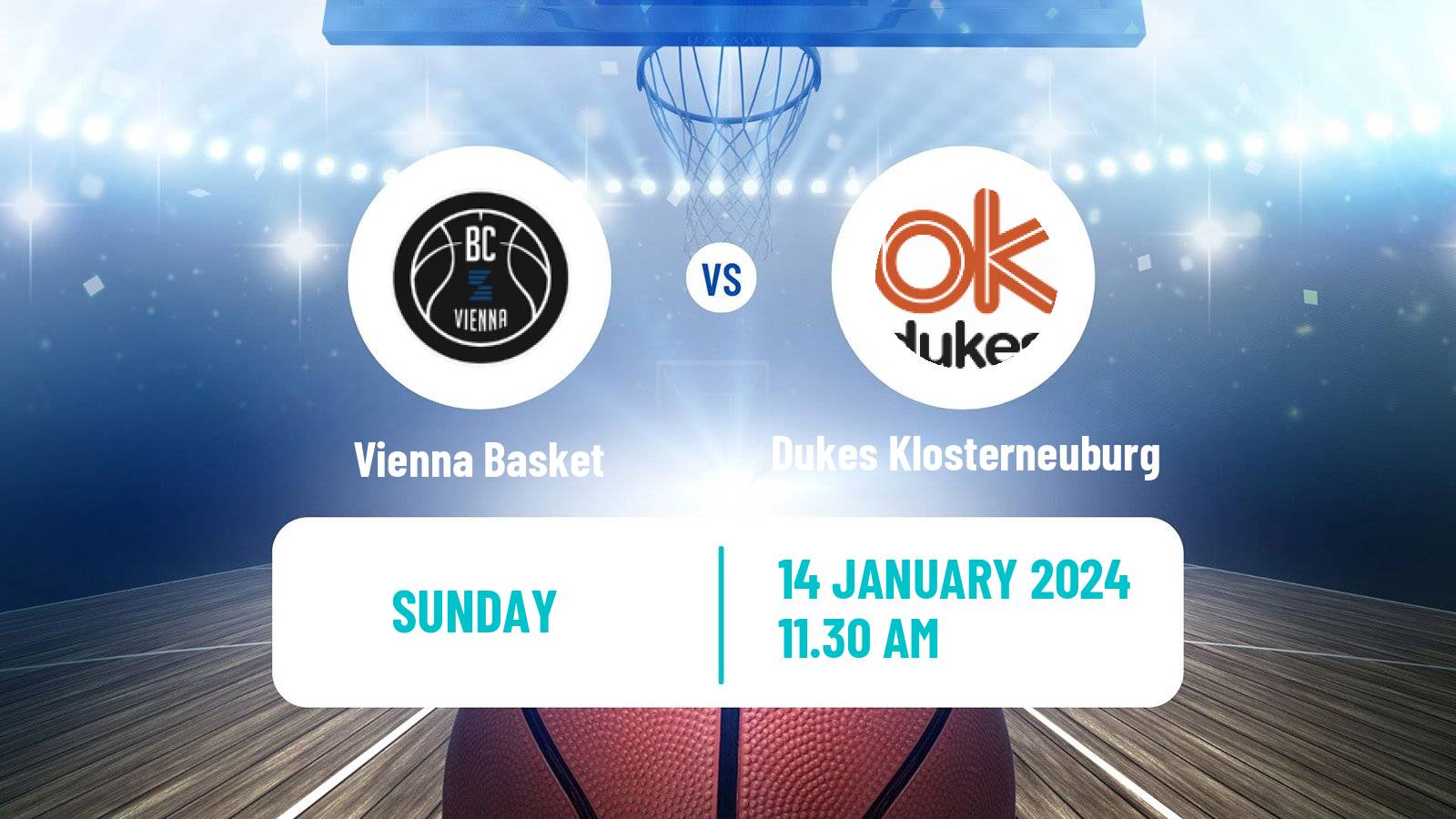 Basketball Austrian Superliga Basketball Vienna Basket - Dukes Klosterneuburg