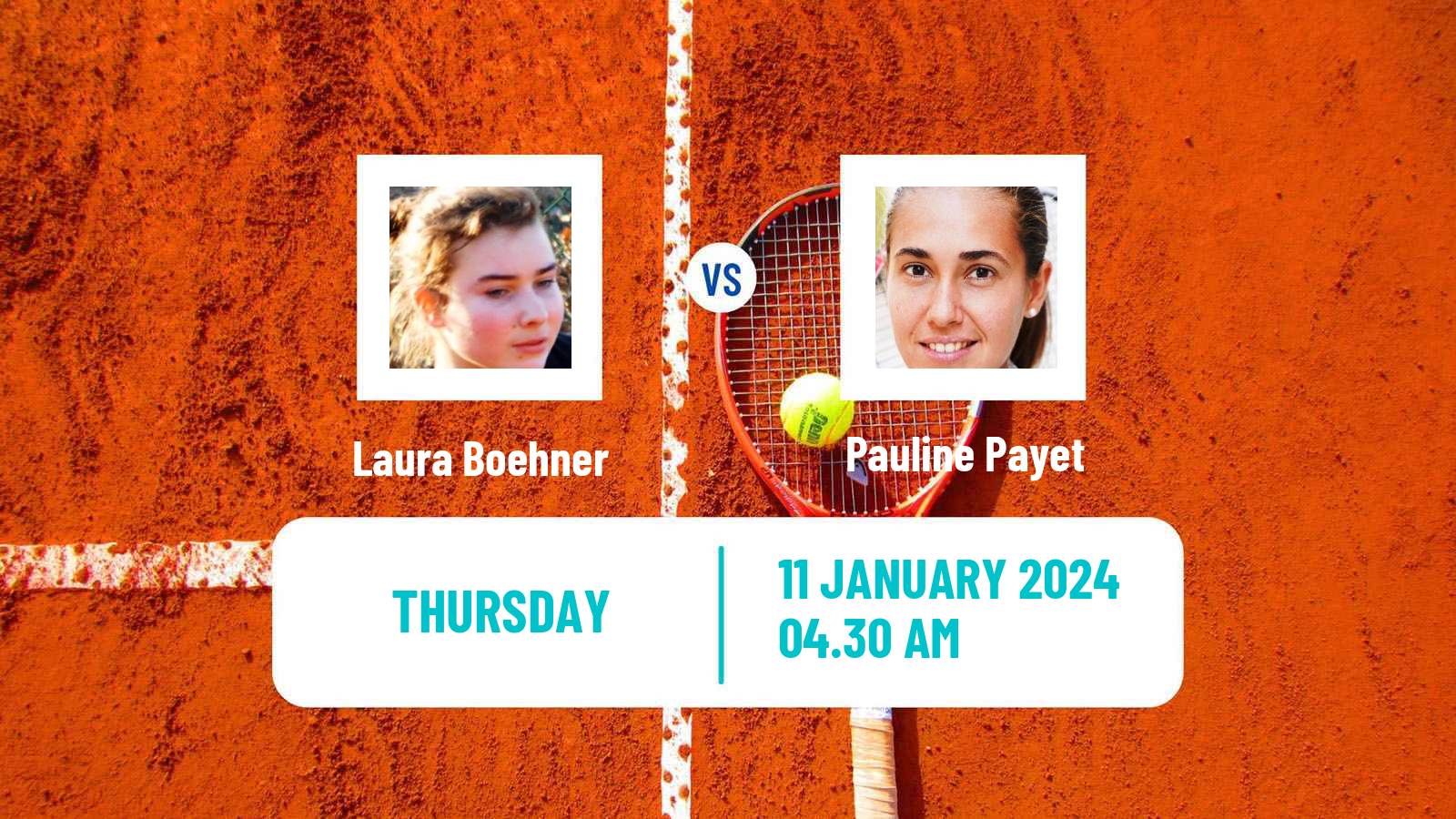 Tennis ITF W15 Fort De France Women Laura Boehner - Pauline Payet