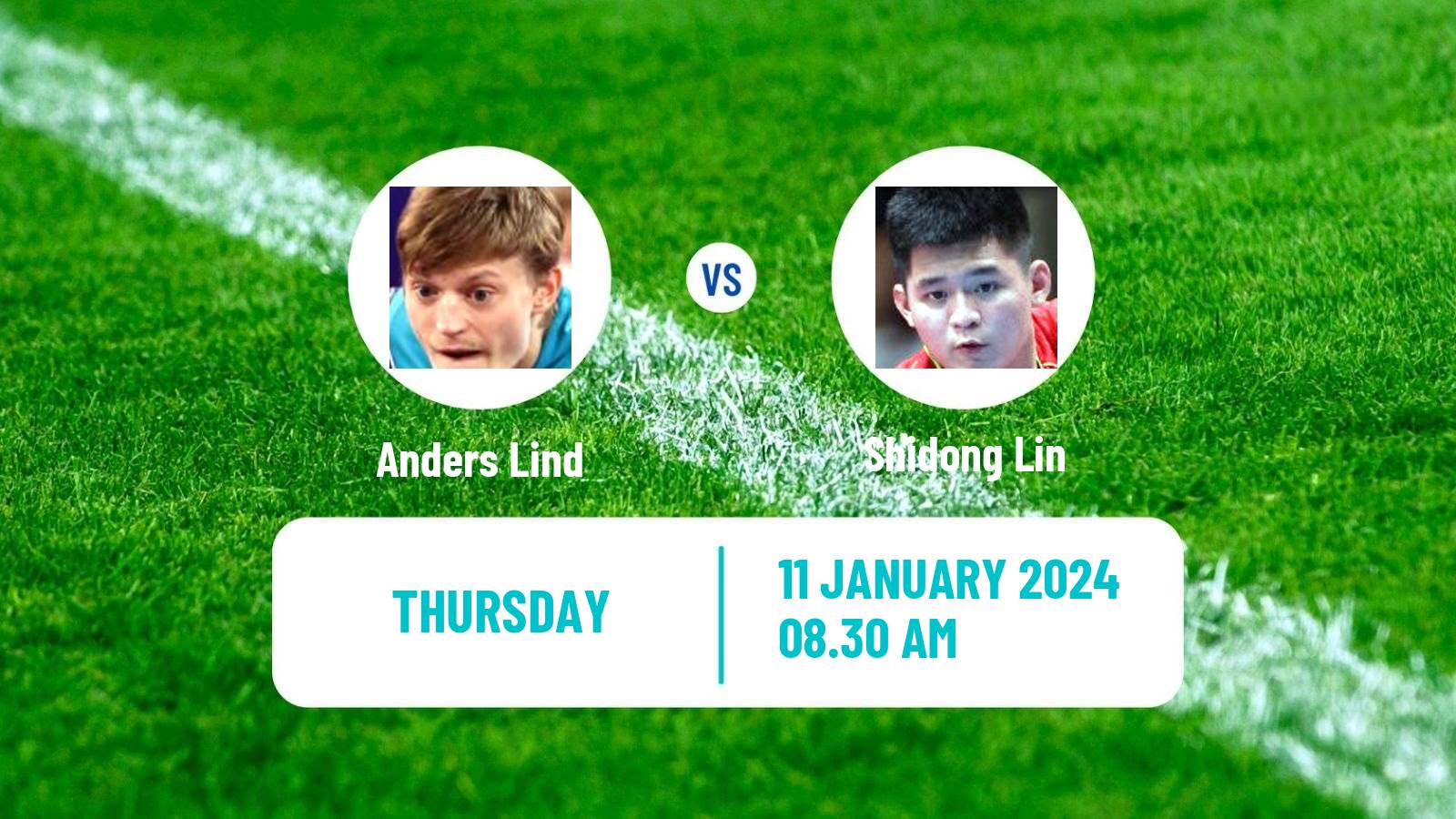 Table tennis Wtt Star Contender Doha Men Anders Lind - Shidong Lin