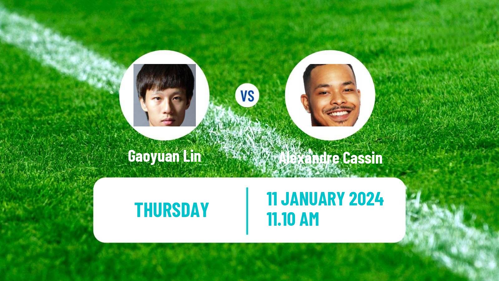 Table tennis Wtt Star Contender Doha Men Gaoyuan Lin - Alexandre Cassin