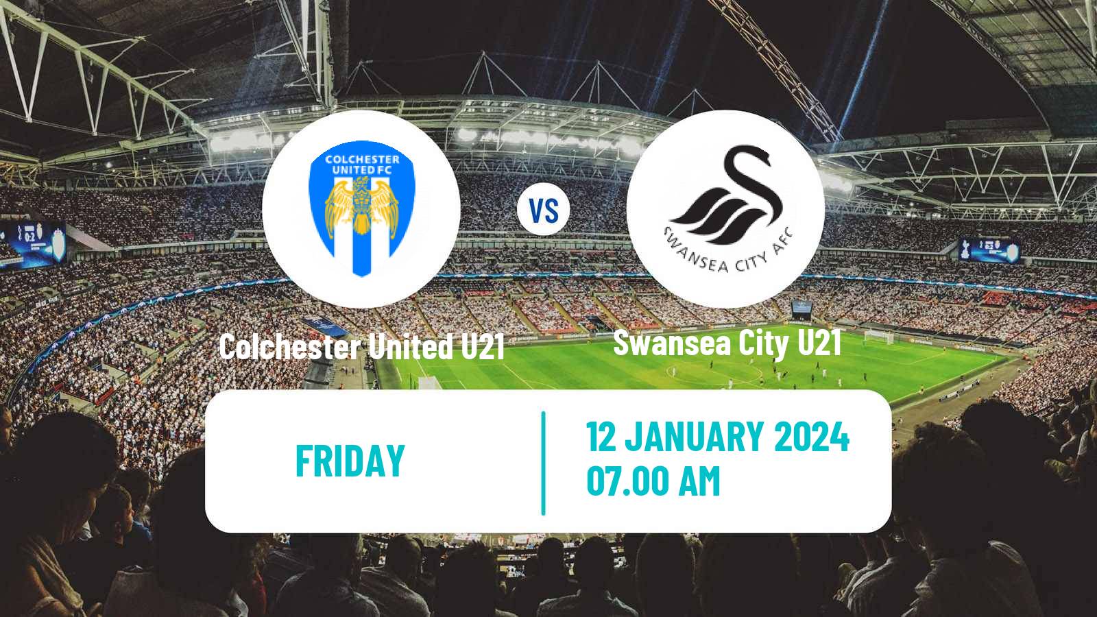Soccer English Professional Development League Colchester United U21 - Swansea City U21