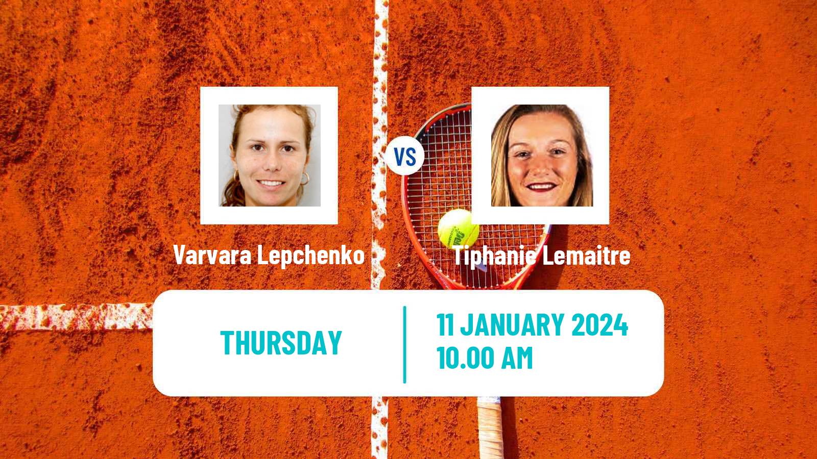 Tennis ITF W35 Naples Fl Women Varvara Lepchenko - Tiphanie Lemaitre