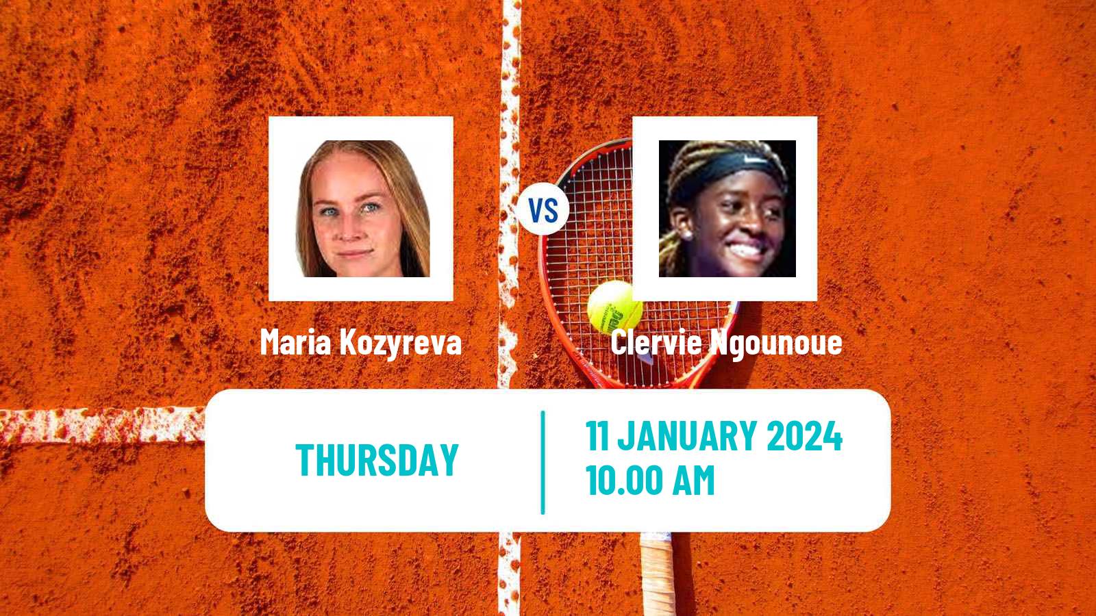 Tennis ITF W35 Naples Fl Women Maria Kozyreva - Clervie Ngounoue
