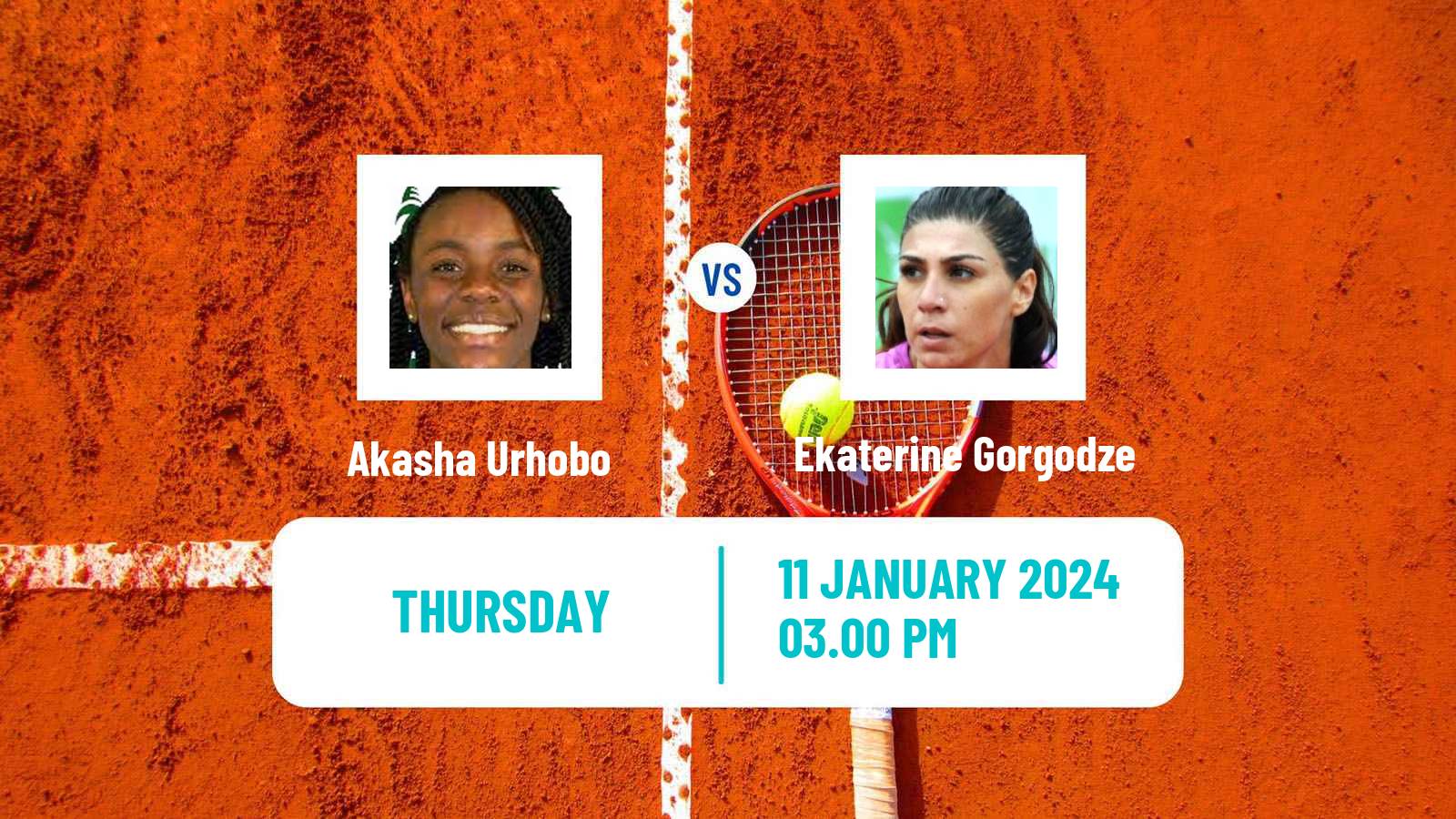 Tennis ITF W35 Naples Fl Women Akasha Urhobo - Ekaterine Gorgodze