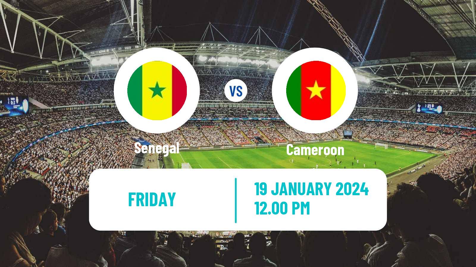 Soccer Africa Cup of Nations Senegal - Cameroon