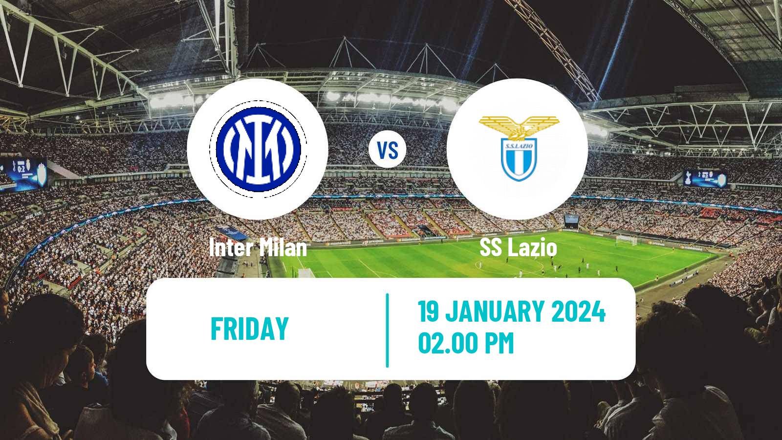 Soccer Italian Super Cup Inter Milan - Lazio