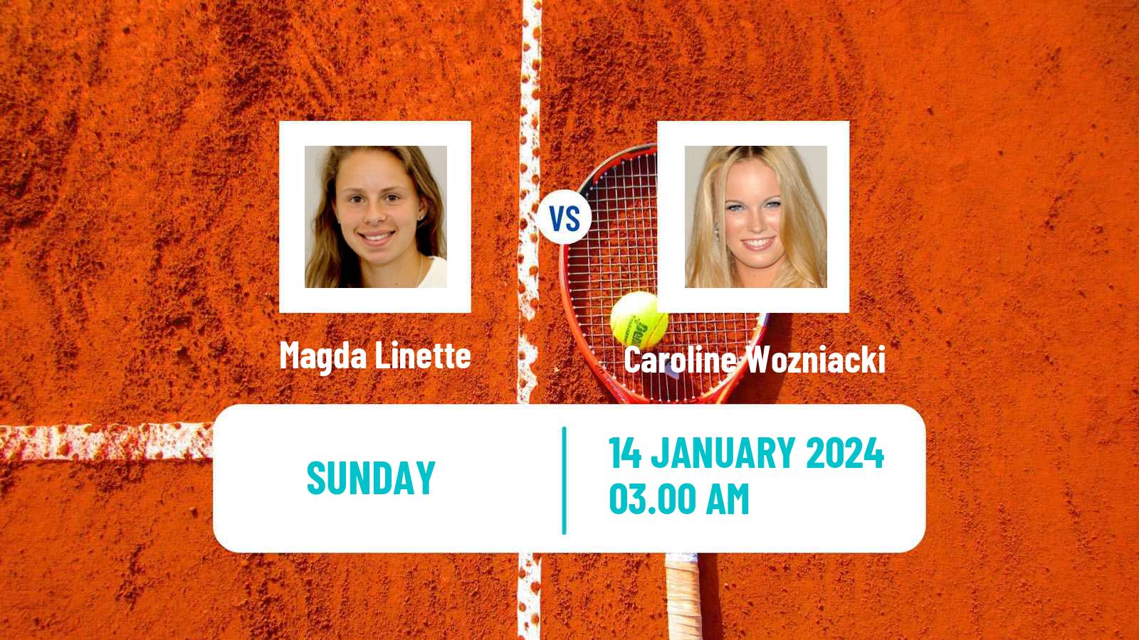 Tennis WTA Australian Open Magda Linette - Caroline Wozniacki