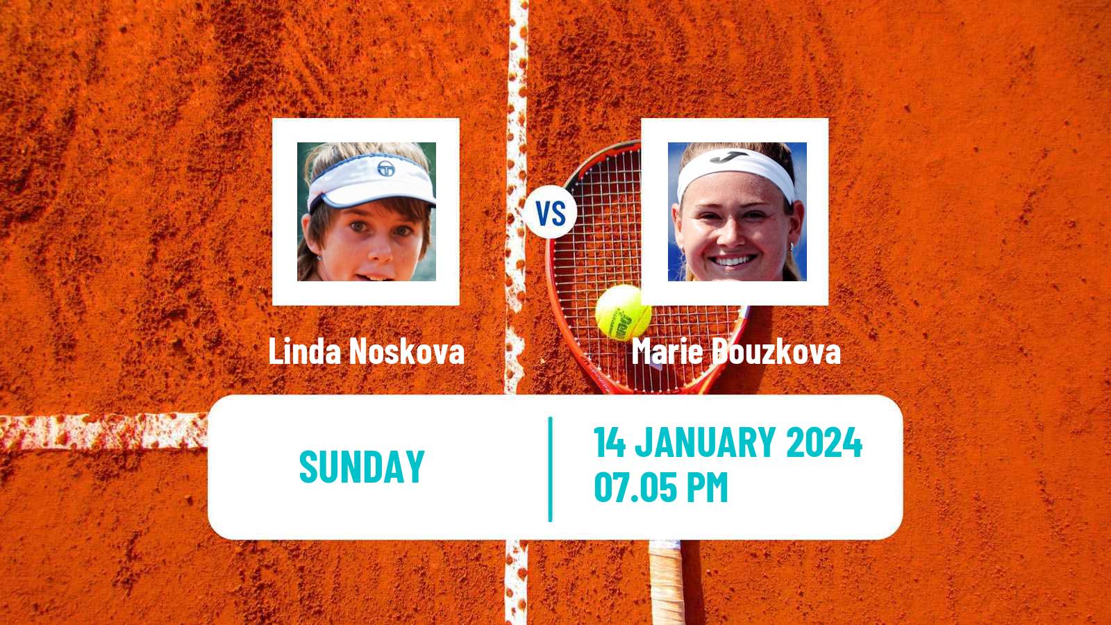 Tennis WTA Australian Open Linda Noskova - Marie Bouzkova