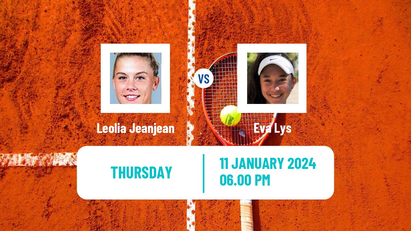 Tennis WTA Australian Open Leolia Jeanjean - Eva Lys