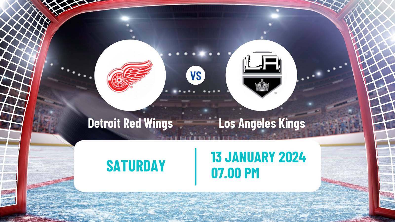 Hockey NHL Detroit Red Wings - Los Angeles Kings