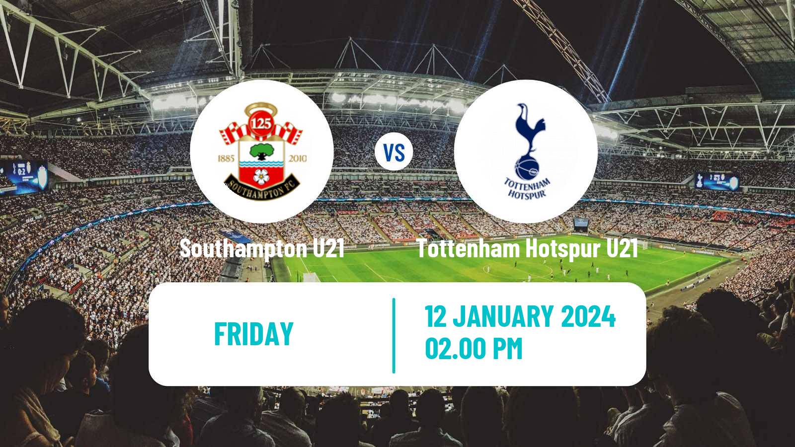 Soccer English Premier League 2 Southampton U21 - Tottenham Hotspur U21