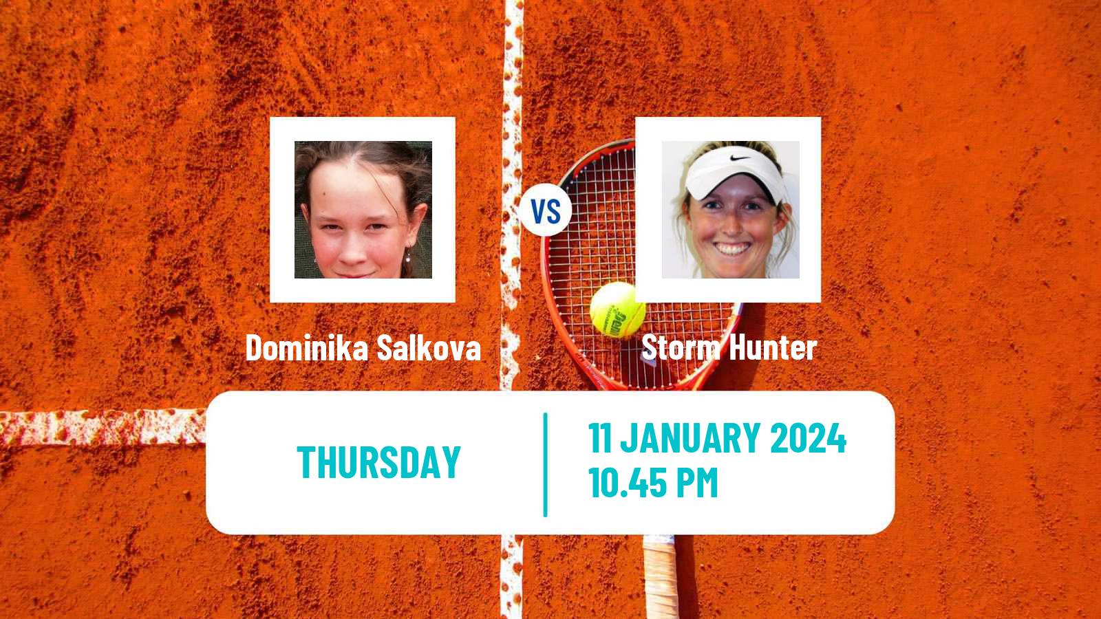 Tennis WTA Australian Open Dominika Salkova - Storm Hunter