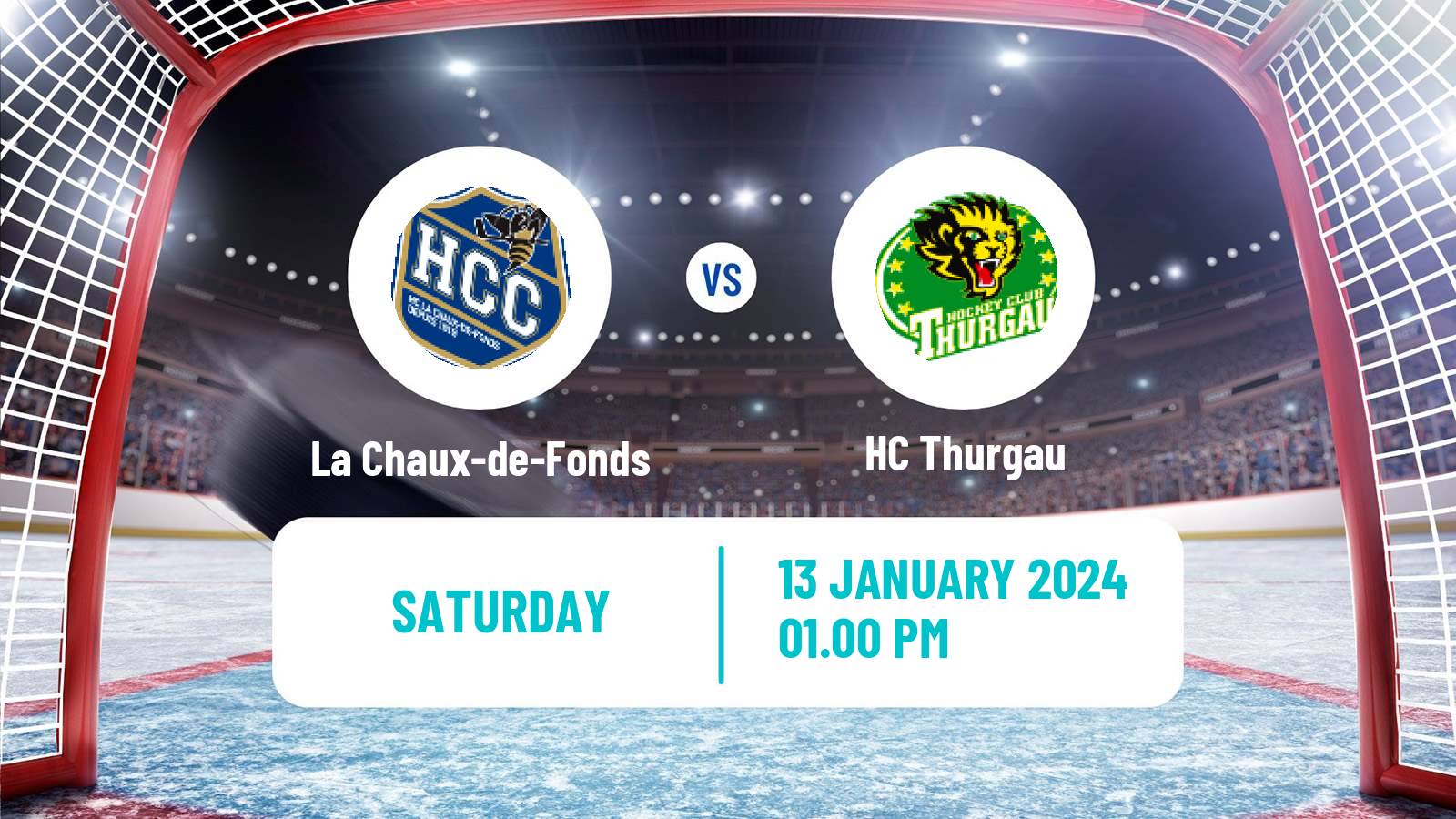 Hockey Swiss League Hockey La Chaux-de-Fonds - Thurgau