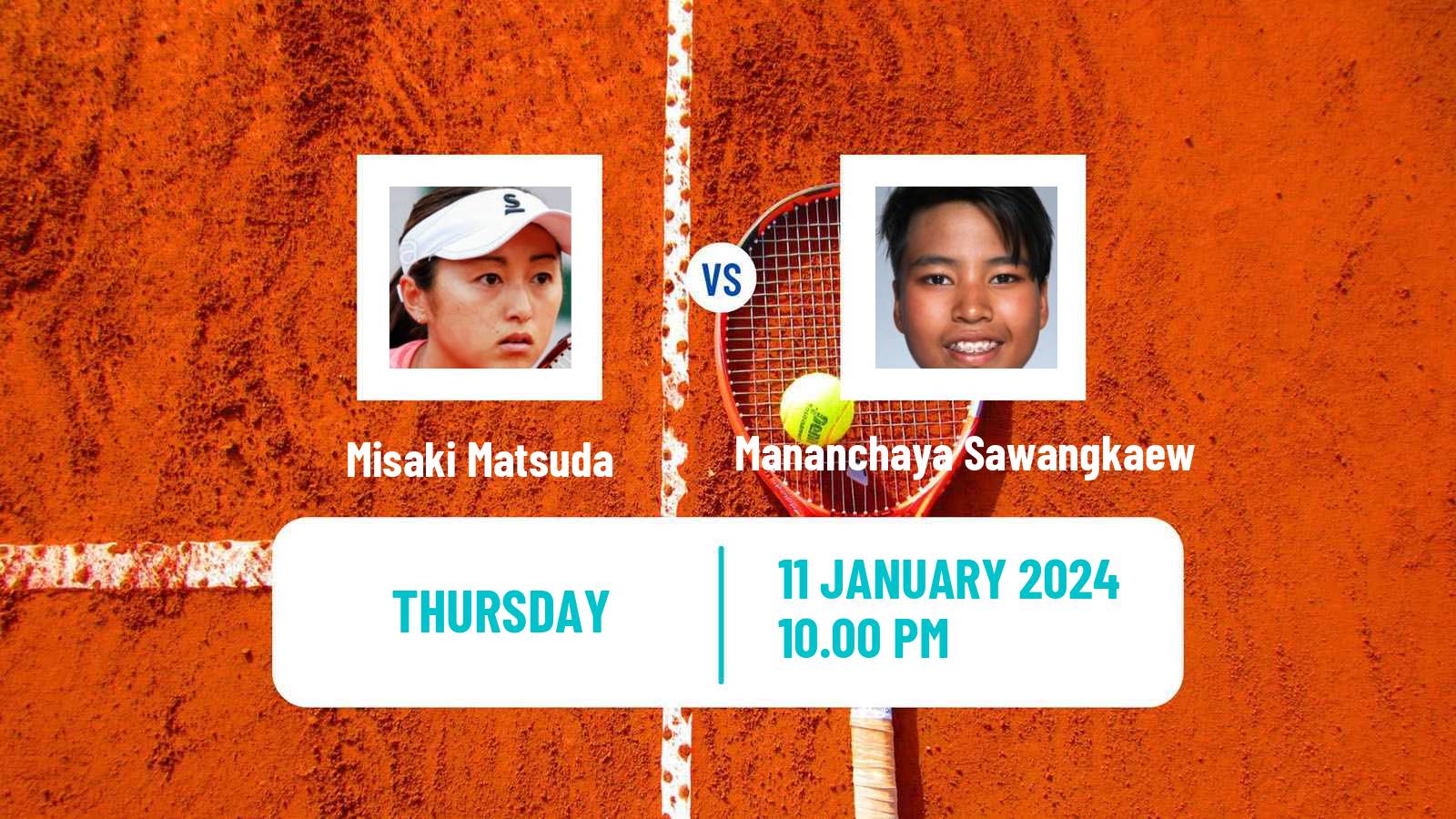 Tennis ITF W50 Nonthaburi 2 Women Misaki Matsuda - Mananchaya Sawangkaew