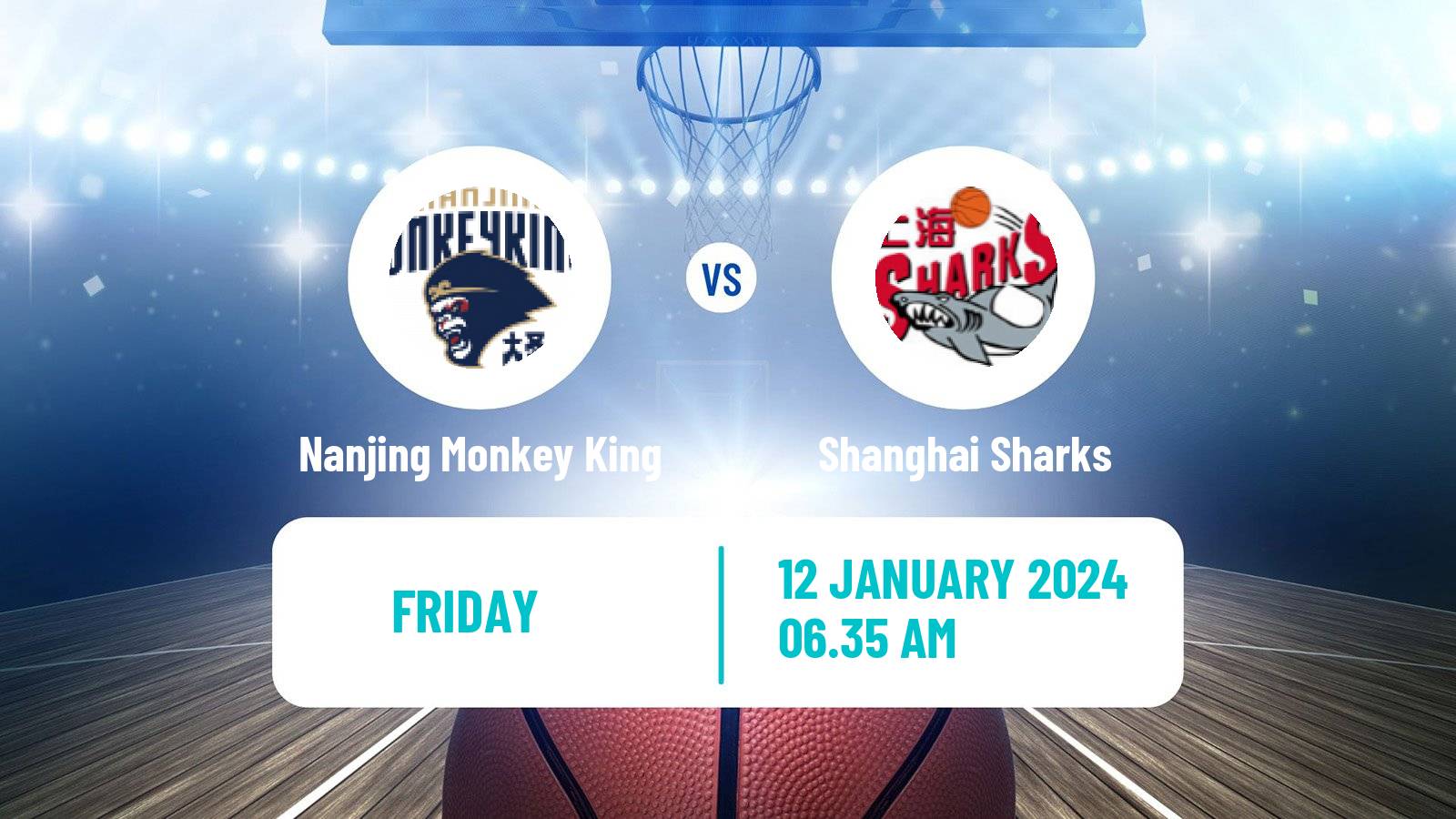 Basketball CBA Nanjing Monkey King - Shanghai Sharks