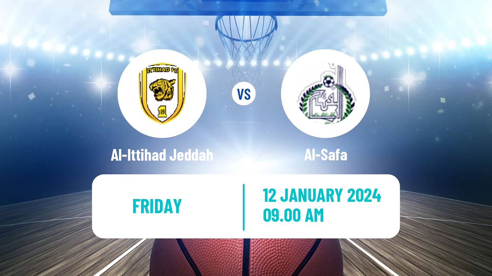 Basketball Saudi Premier League Basketball Al-Ittihad Jeddah - Al-Safa