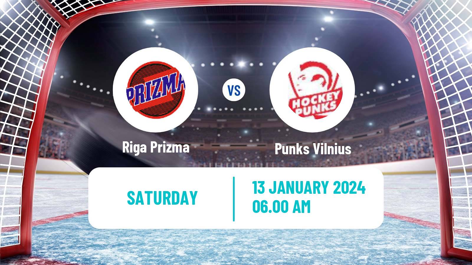 Hockey Latvian Hokeja Liga Riga Prizma - Punks Vilnius