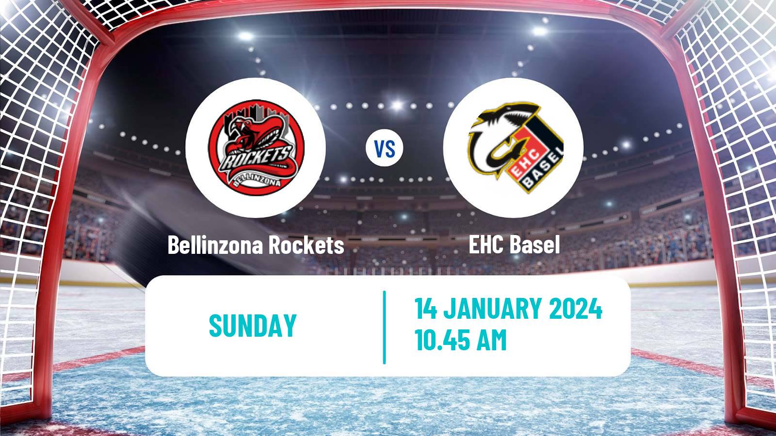 Hockey Swiss League Hockey Bellinzona Rockets - EHC Basel