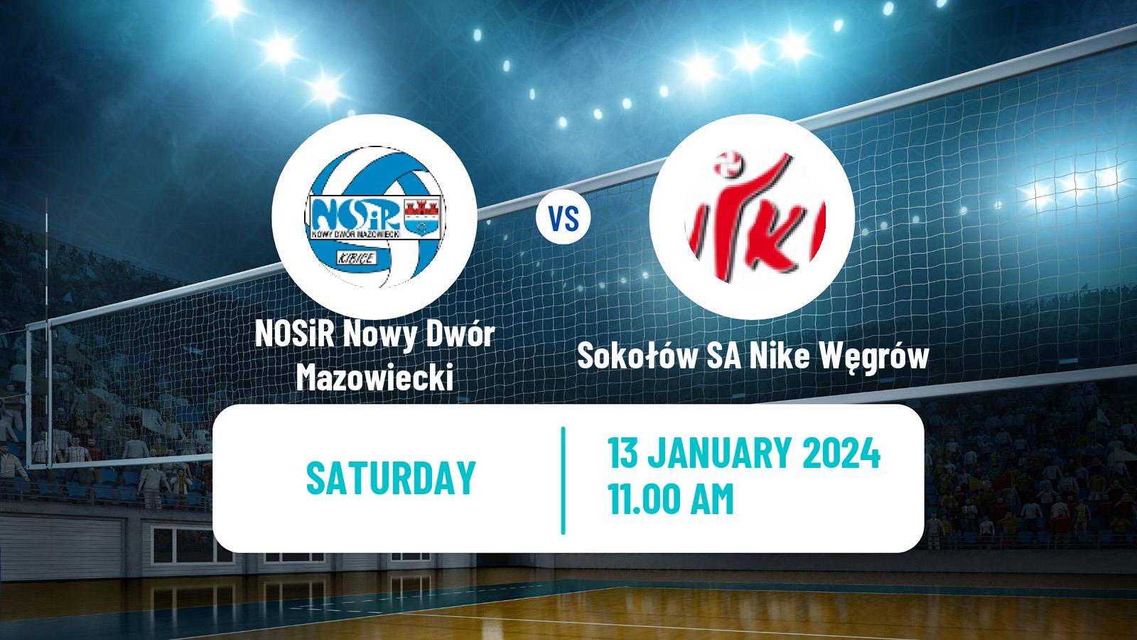 Volleyball Polish I Liga Volleyball Women NOSiR Nowy Dwór Mazowiecki - Sokołów SA Nike Węgrów