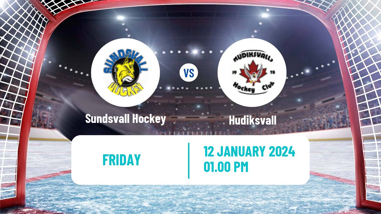 Hockey Swedish HockeyEttan Norra Sundsvall Hockey - Hudiksvall