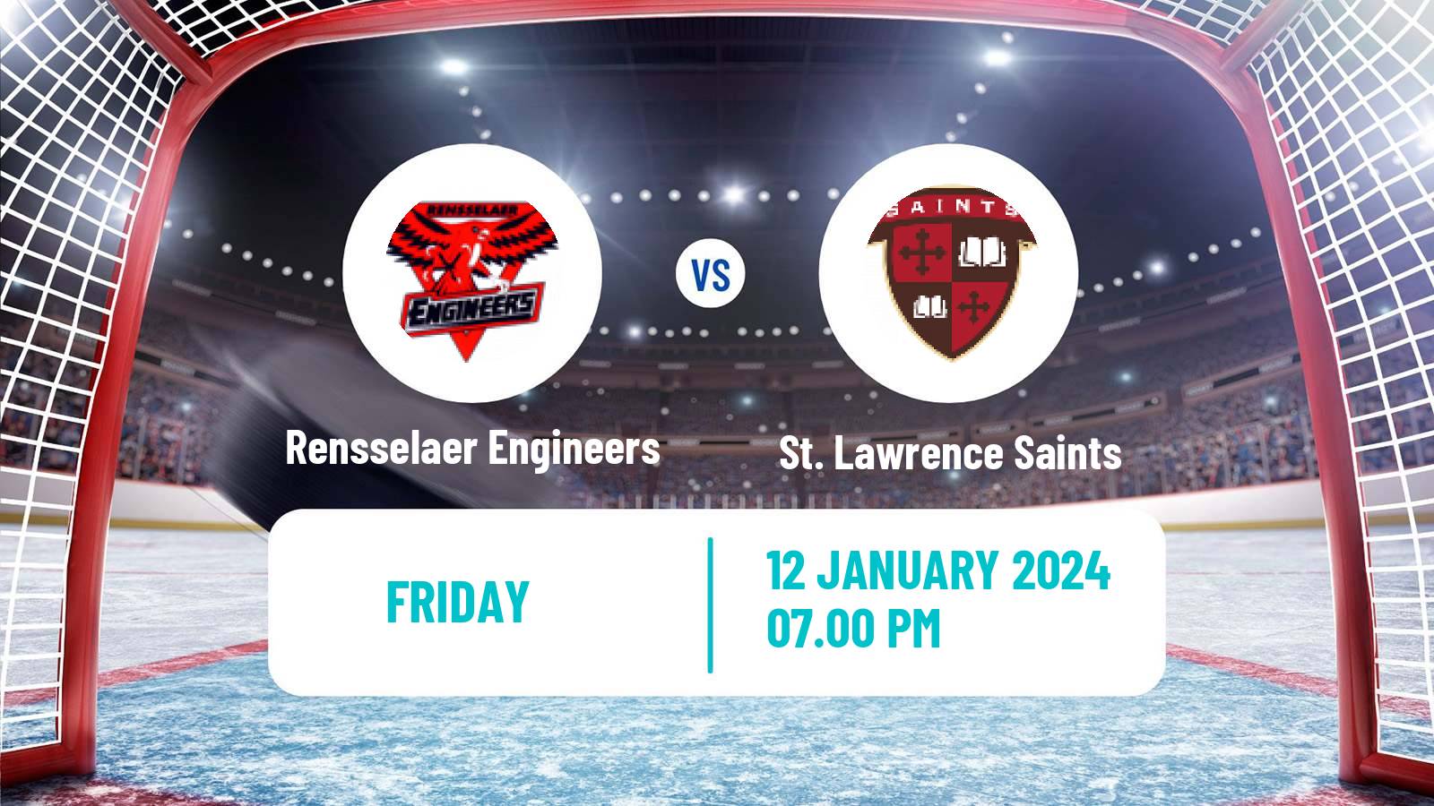 Hockey NCAA Hockey Rensselaer Engineers - St. Lawrence Saints