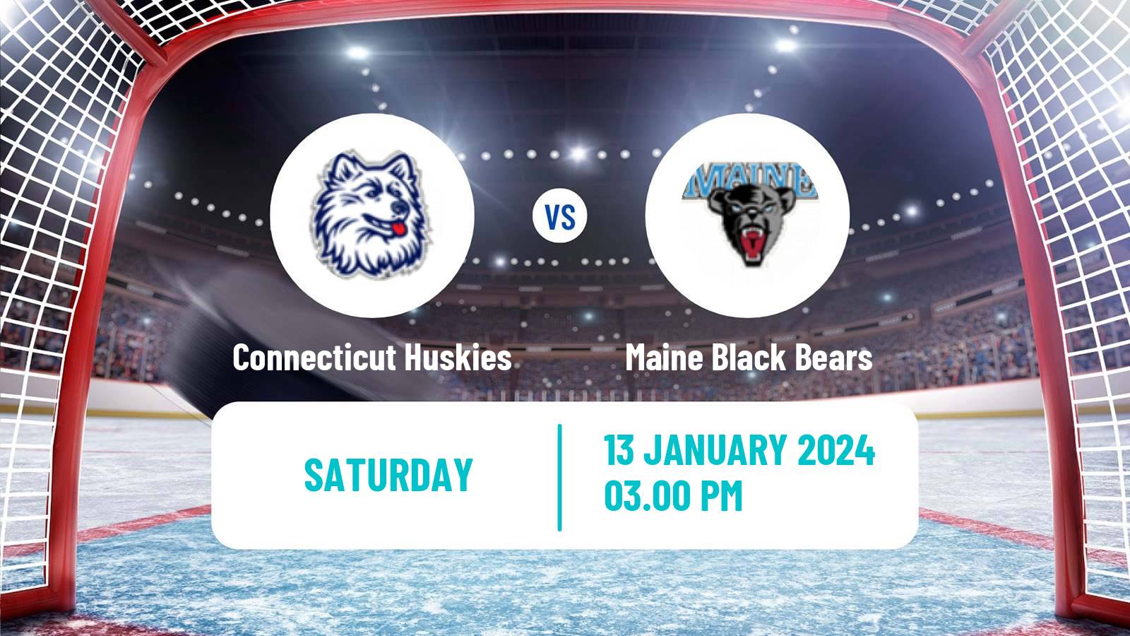 Hockey NCAA Hockey Connecticut Huskies - Maine Black Bears