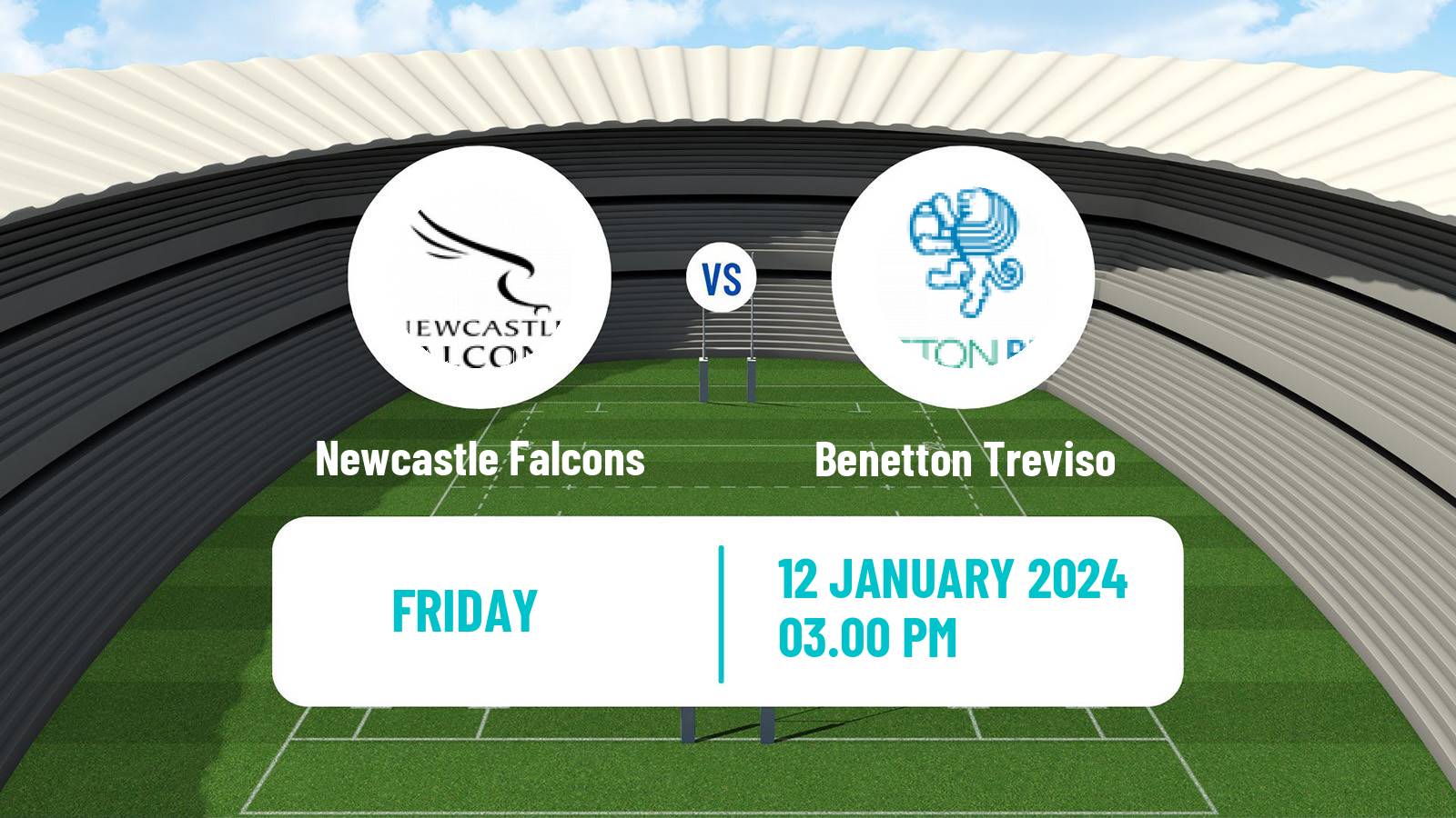 Rugby union Challenge Cup Rugby Newcastle Falcons - Benetton Treviso