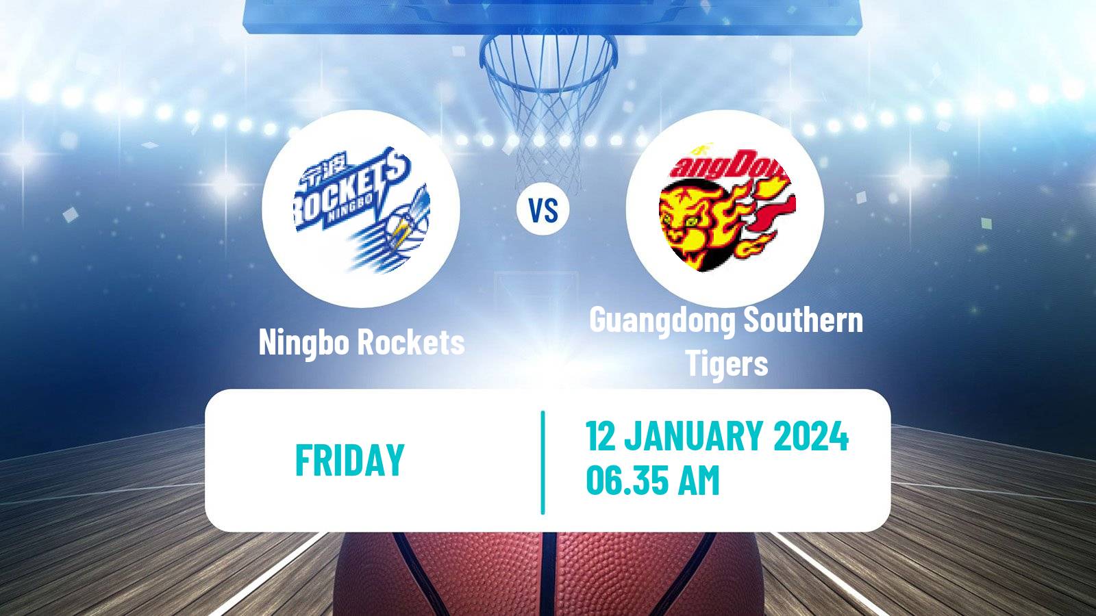Basketball CBA Ningbo Rockets - Guangdong Southern Tigers
