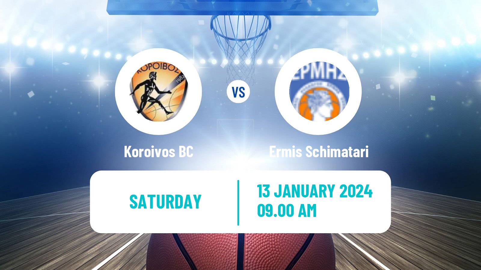 Basketball Greek Elite League Basketball Koroivos - Ermis Schimatari