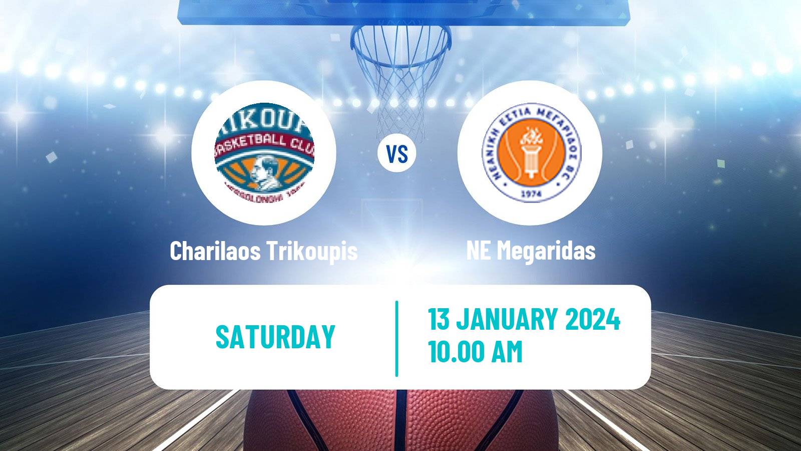Basketball Greek Elite League Basketball Charilaos Trikoupis - Megaridas