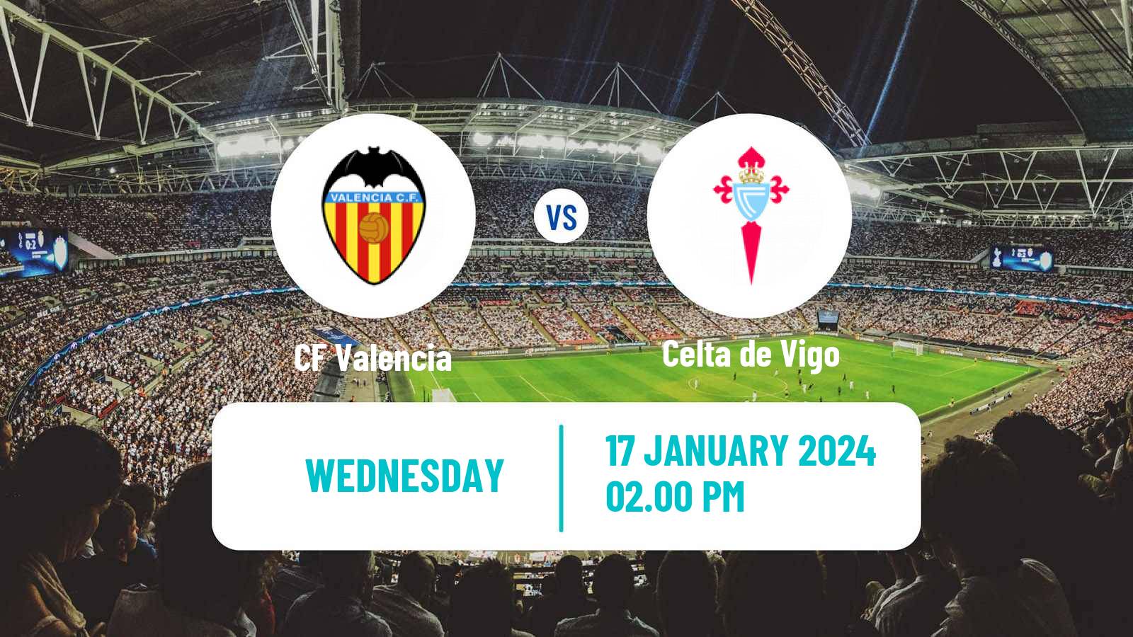 Soccer Spanish Copa del Rey Valencia - Celta de Vigo