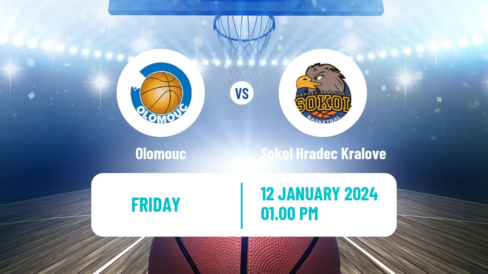 Basketball Czech 1 Liga Basketball Olomouc - Sokol Hradec Kralove