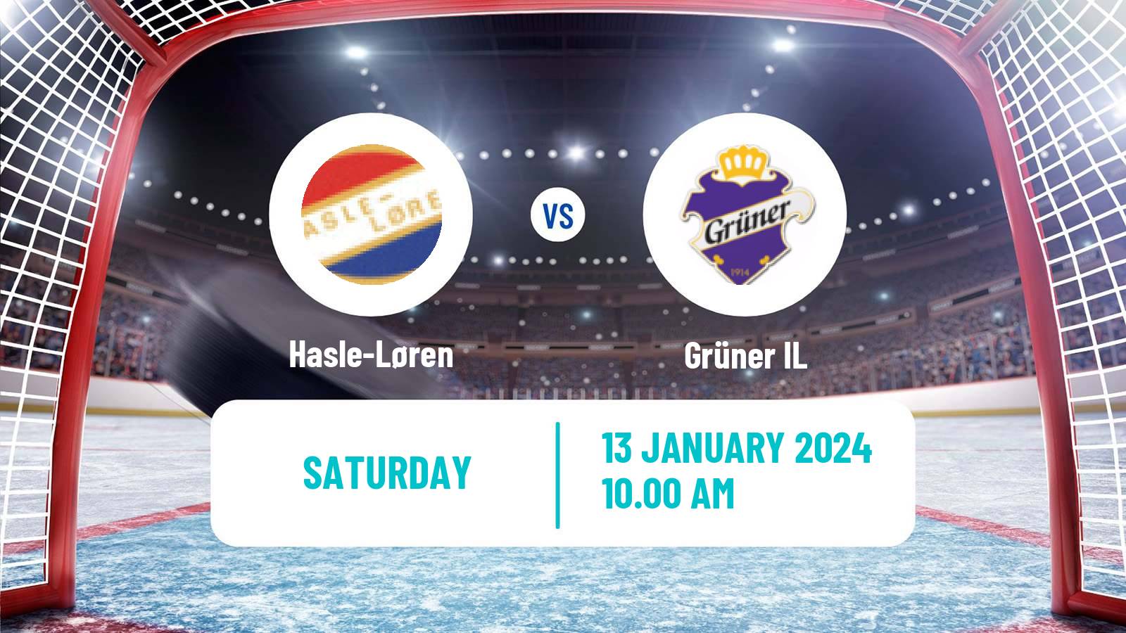 Hockey Norwegian Division 1 Hockey Hasle-Løren - Grüner