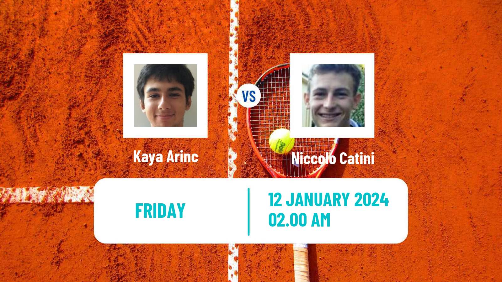 Tennis ITF M15 Antalya Men Kaya Arinc - Niccolo Catini