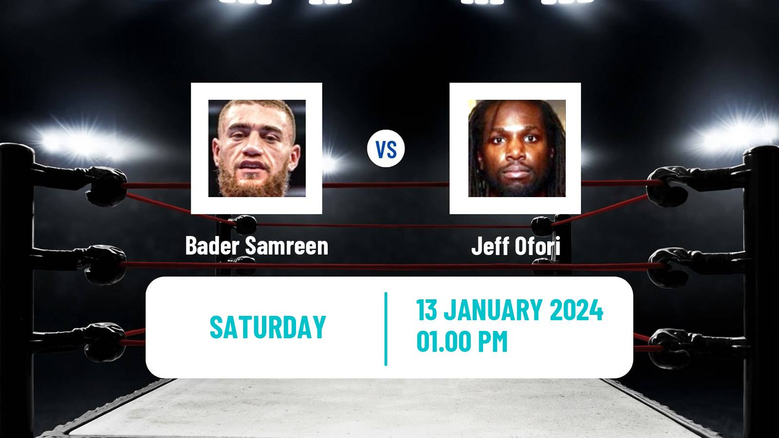Boxing Lightweight Others Matches Men Bader Samreen - Jeff Ofori
