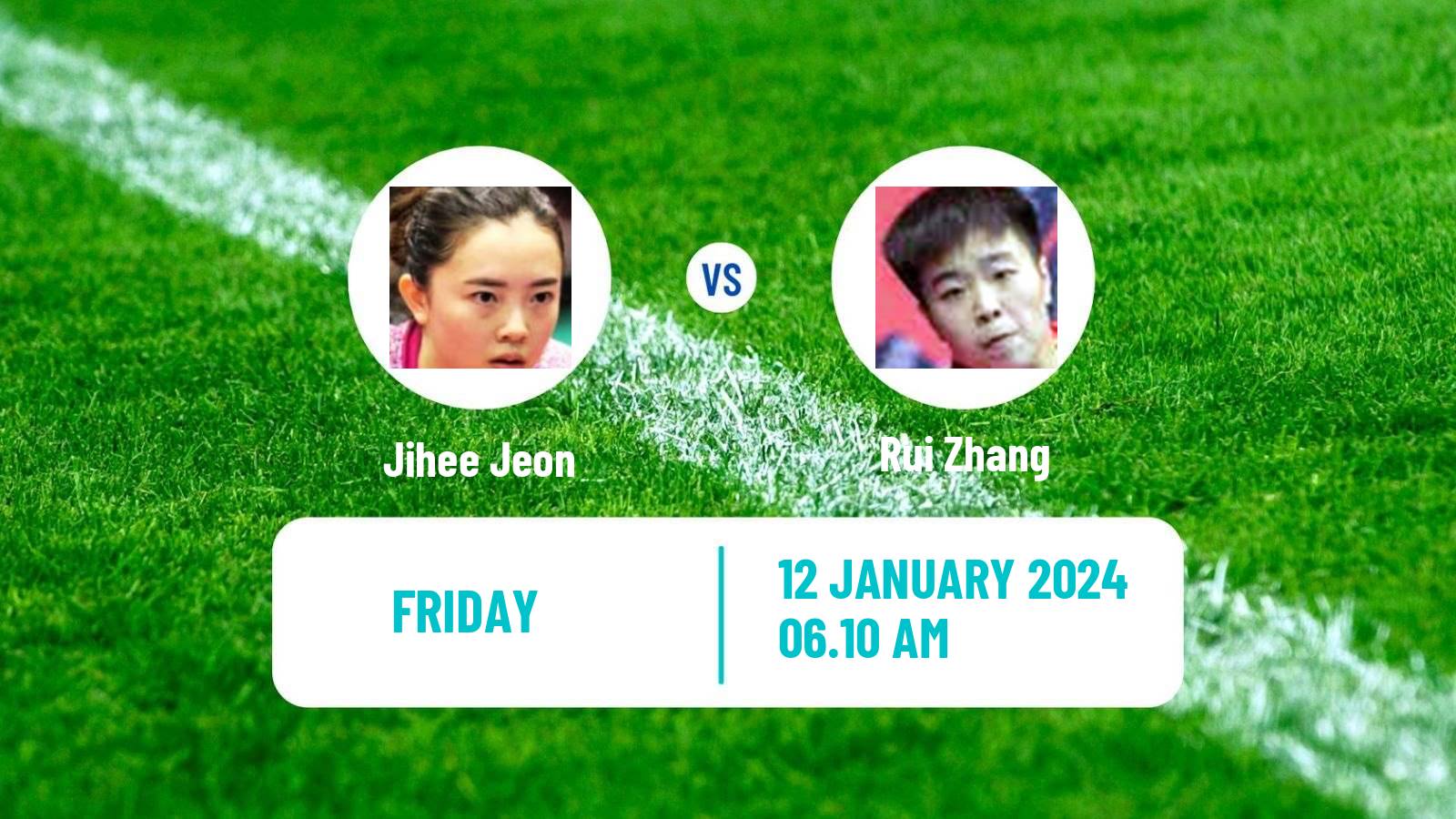 Table tennis Wtt Star Contender Doha Women Jihee Jeon - Rui Zhang